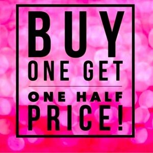 Buy One Get One Half Price Sign